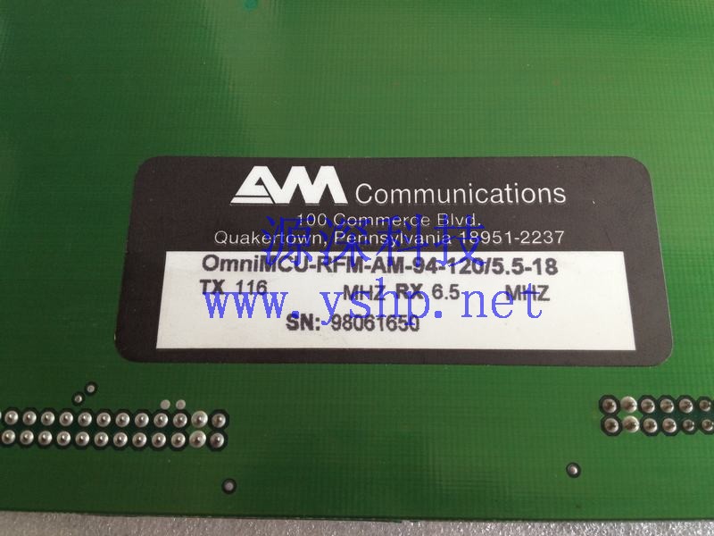 上海源深科技 Shanghai   ISA Card L108-0409 OmniMCU-RFM-AM-94-120 5.5-18 TX116MHZ RX6.5MHZ 高清图片