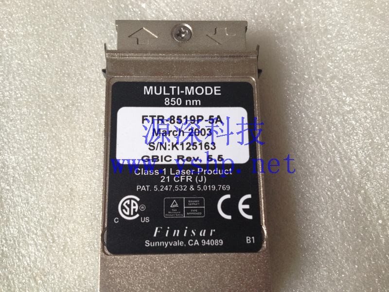 上海源深科技 Shanghai   DELL MULTI-MODE 850NM FTR-8519P-5A GBIC REV 5.5 6E081 光纤 modules 高清图片
