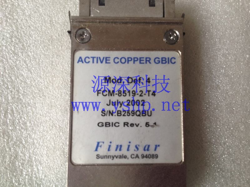 上海源深科技 Shanghai   DELL FCM-8519-2-T4 GBIC REV 5.1 5E597 光纤 modules 高清图片