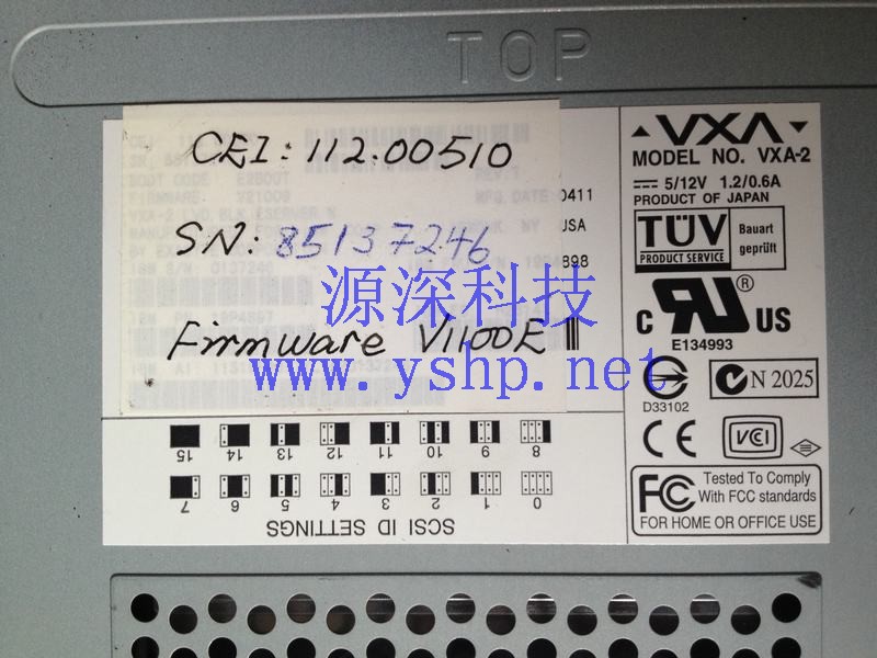 上海源深科技 Shanghai   EXABYTE VXA-2 PacketLoader 1x10 1U FIRMWARE V1100E 磁带库 高清图片