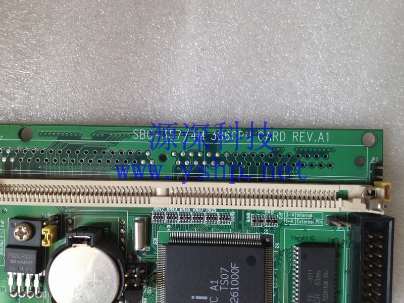 上海源深科技 Shanghai   Industrial  computer mainboard      SBC-357/4M 386CPU CARD REV.A1 高清图片
