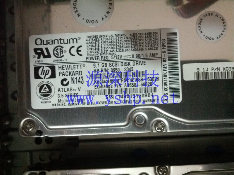 上海源深科技 Shanghai   HP LVD SCSI-3 Hard disk   9.1G 0950-3342 A1658-60028 高清图片
