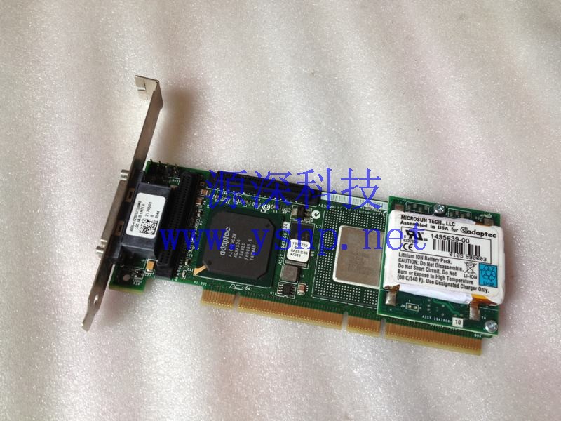 上海源深科技 Shanghai   adaptec ASR-2200S 128M SCSI Raid card  with battery   高清图片