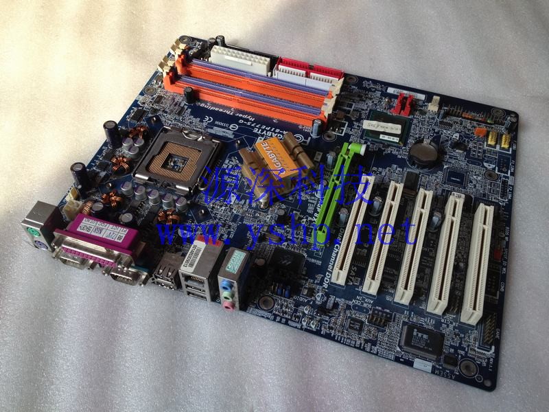 上海源深科技 Shanghai   DAYANG 技嘉mainboard LGA775 pin  GIGABYTE GA-8IPE775-G 高清图片