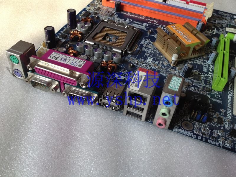 上海源深科技 Shanghai   DAYANG 技嘉mainboard LGA775 pin  GIGABYTE GA-8IPE775-G 高清图片