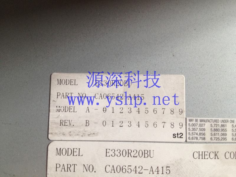 上海源深科技 Shanghai   Fujitsu ETERNUS E3000 E3K E330R20BU CA06542-A415 高清图片