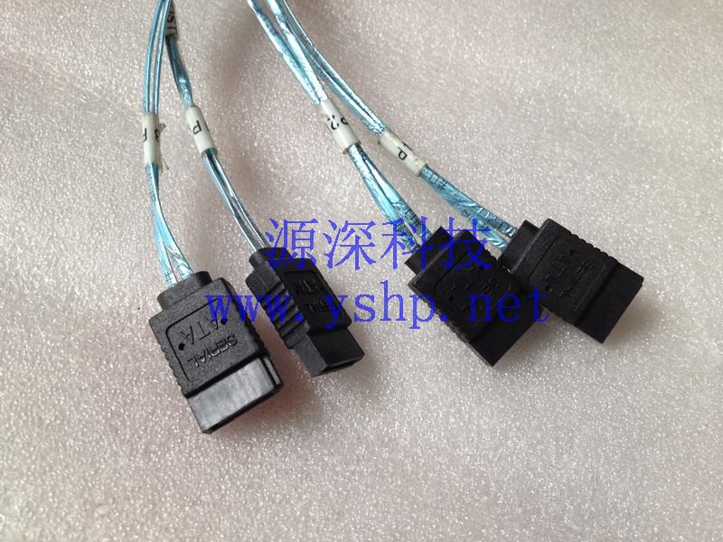 上海源深科技 Shanghai   组装 Server 迷你SAS转SATA线 1口SAS分four portSATA Data  线 高清图片