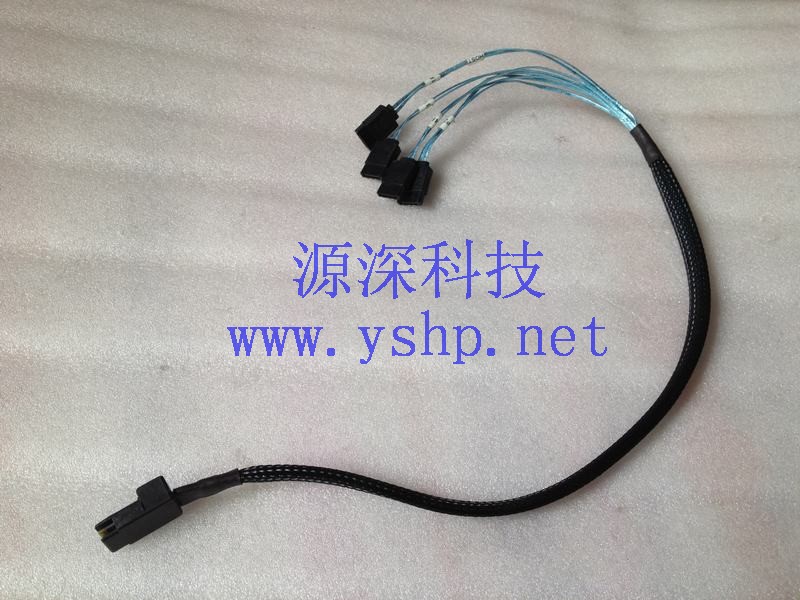 上海源深科技 Shanghai   组装 Server 迷你SAS转SATA线 1口SAS分four portSATA Data  线 高清图片
