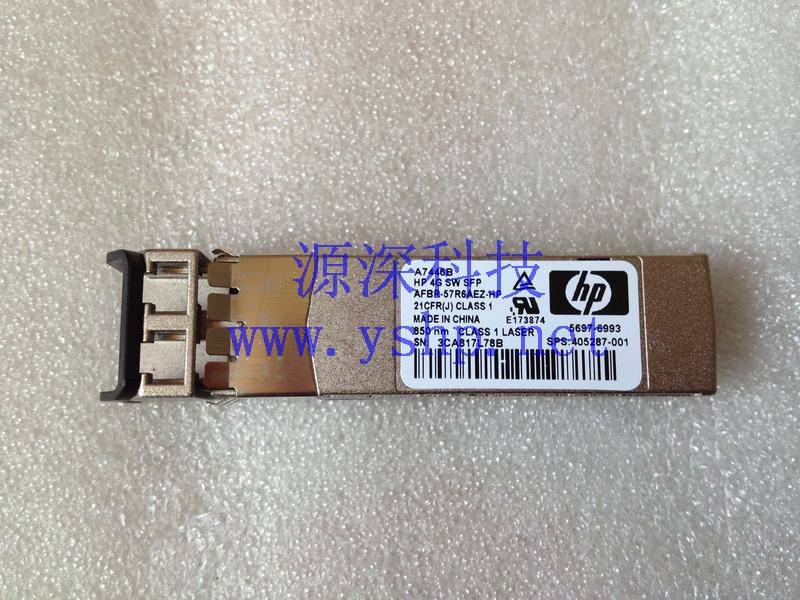 上海源深科技 HP 4G SW SFP光纤 modules AFBR-57R6AEZ-HP A7446B 5697-6993 405287-001 高清图片