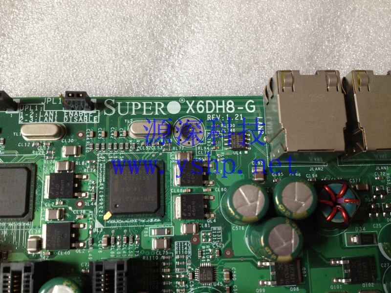 上海源深科技 Shanghai    SuperMicro  Workstation  mainboard SUPERmicro X6DH8-G REV 1.21 双路XEON 604 高清图片