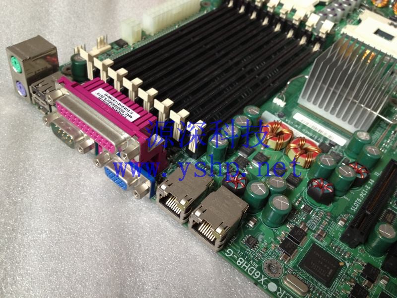 上海源深科技 Shanghai    SuperMicro  Workstation  mainboard SUPERmicro X6DH8-G REV 1.21 双路XEON 604 高清图片
