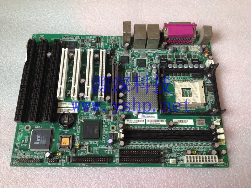 上海源深科技 Shanghai   Industrial computer设备mainboard MBATX-845E-G2A REV 3.2 ISA*3 PCI*4 AGP*1 高清图片
