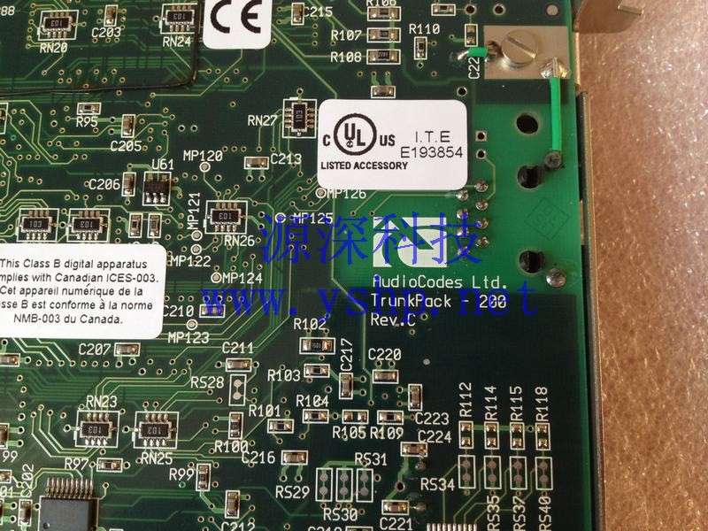 上海源深科技 Shanghai   AudioCodes TrunkPack-200 REV.C TXB-22 REV.A 高清图片