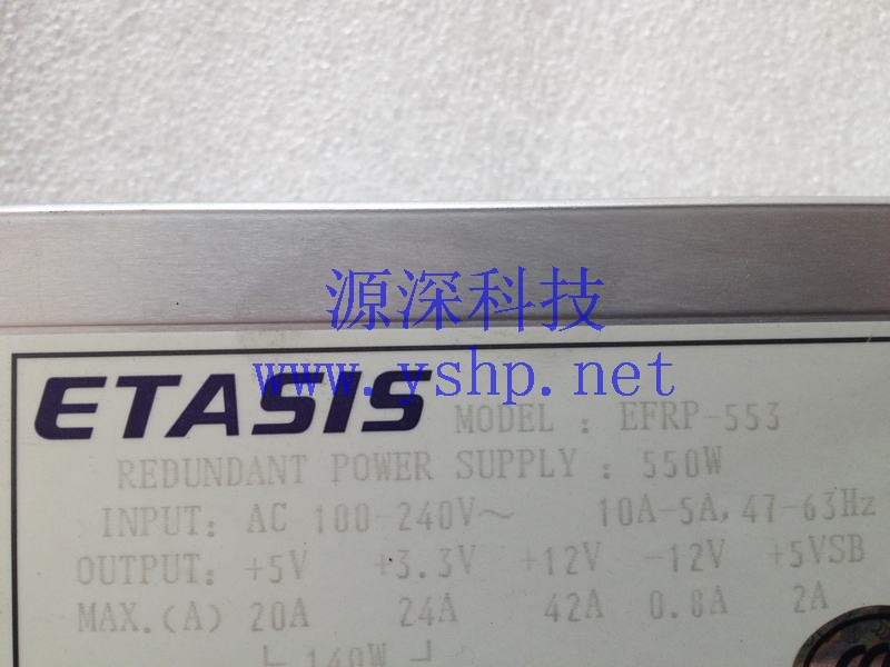 上海源深科技 Shanghai    Lenovo  R520G4 Server Power Supply   亿泰兴 ETASIS EFRP-553 高清图片