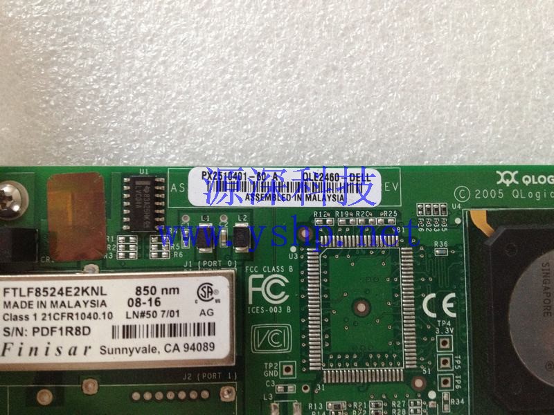 上海源深科技 Shanghai   DELL  Server 单口 4GB HBA PCI-E 光纤卡 QLE2460-DELL PF323 高清图片