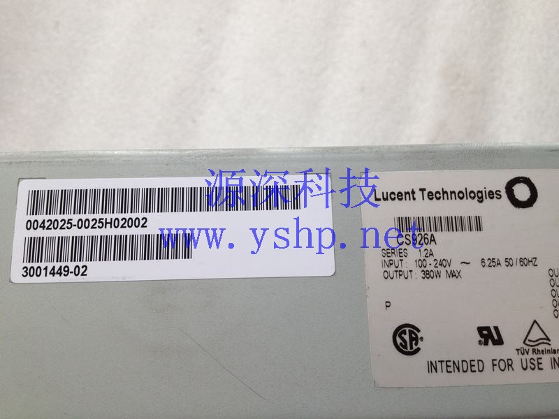 上海源深科技 Shanghai   SUN Lucent 380W  Server Power Supply   CS926A 3001449-02 高清图片