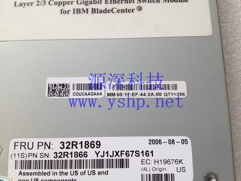上海源深科技 Shanghai   IBM 刀片中心 Server 6口网络 modules 32R1869 32R1866 高清图片