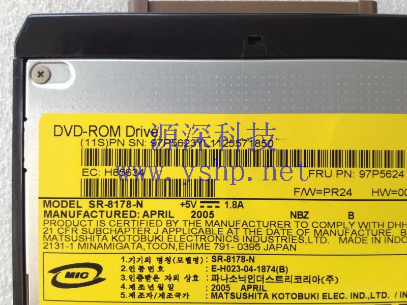 上海源深科技 Shanghai   IBM 9406-520 P55A P52A P550 P520 DVDOptical Drive SR-8178-N 97P5624 97P5623 高清图片