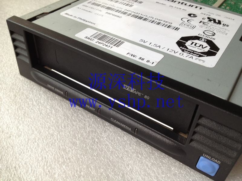 上海源深科技 Shanghai   IBM DLT VS80 内置 Tape drive  24P2431 59P6682 高清图片