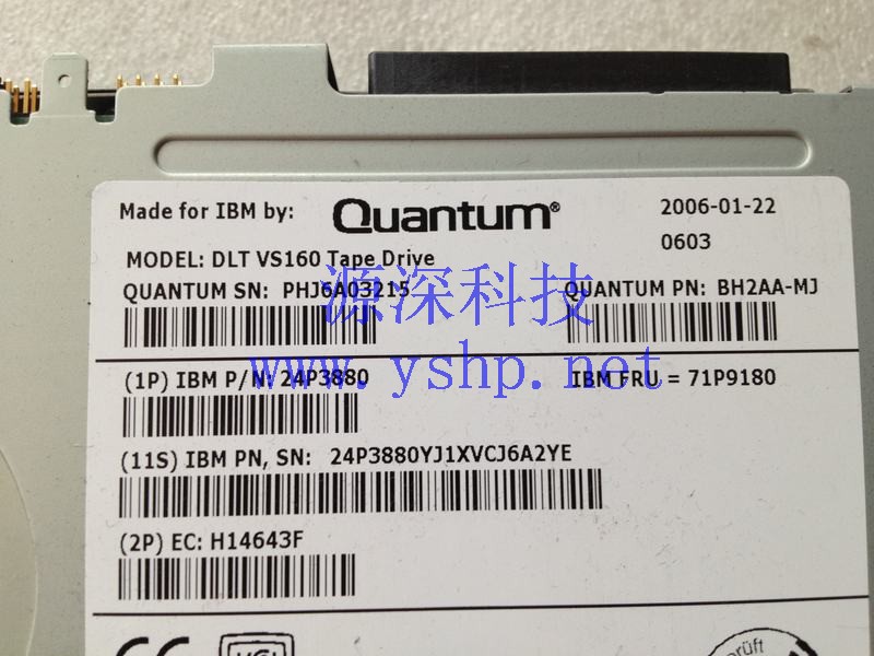 上海源深科技 Shanghai   IBM DLT VS160内置 Tape drive  BH2AA-MJ 24P3880 71P9180 高清图片