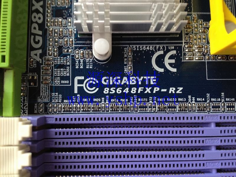 上海源深科技 Shanghai   CONTREL GIGABYTE 8S648FXP-RZ mainboard 478 SiS 648FX ATX 高清图片