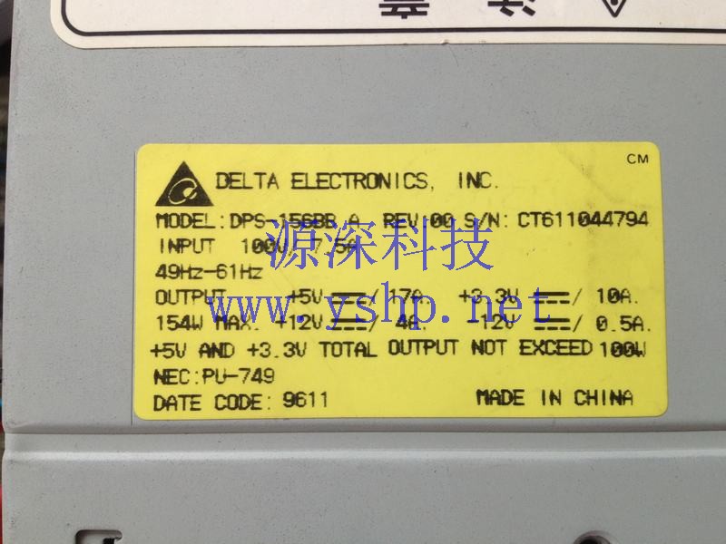 上海源深科技 Shanghai   NEC PC-9821V12/S5RC Power Supply   DPS-156BBA 100V 高清图片