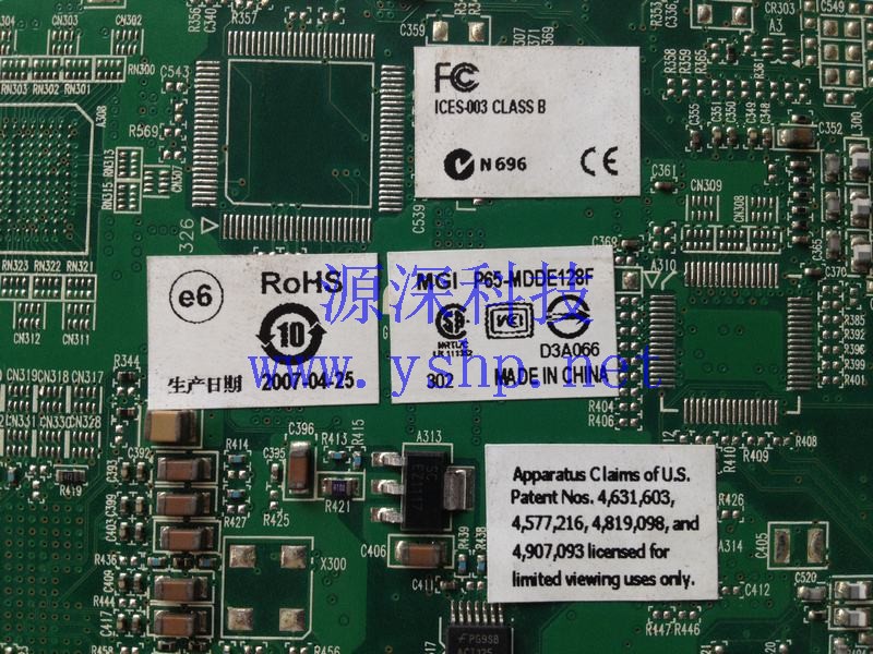 上海源深科技 Shanghai   迈创 PCI-E  Graphics Card   F7197-03 REV.A P65-MDDE128F 高清图片