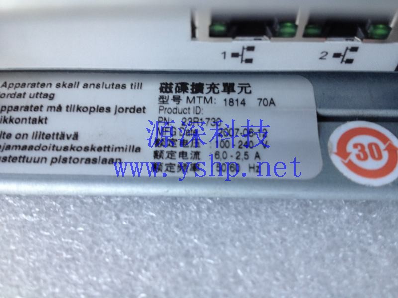 上海源深科技 Shanghai   IBM TotalStorage DS4700 1814-70A光纤磁盘阵列柜 23R1730 高清图片