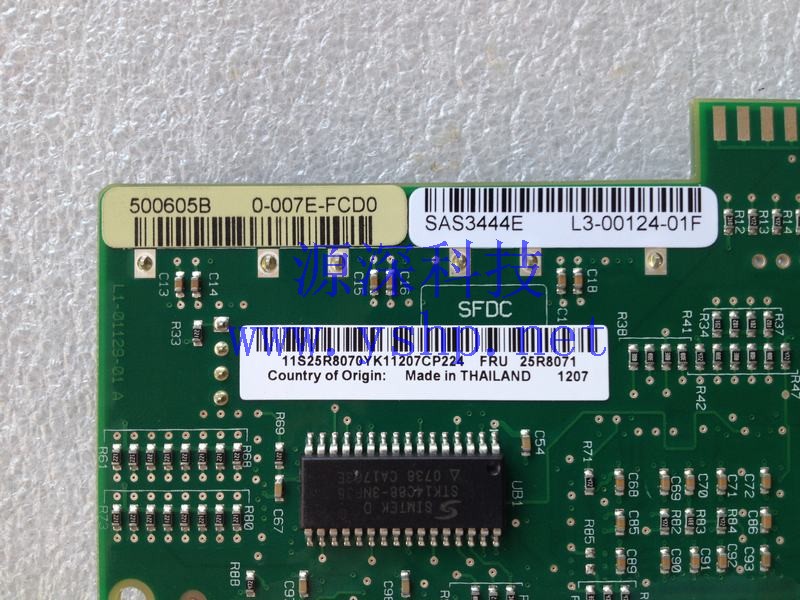 上海源深科技 Shanghai   IBM X3250  Server SAS卡 SAS3444E 25R8070 25R8071 高清图片