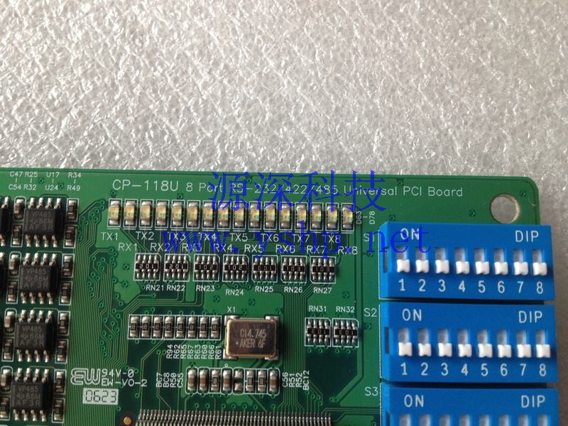 上海源深科技 Shanghai   MOXA CP-118U  Serial card  8 PORT RS232/422/485 UNIVERSAL PCI BOARD  高清图片