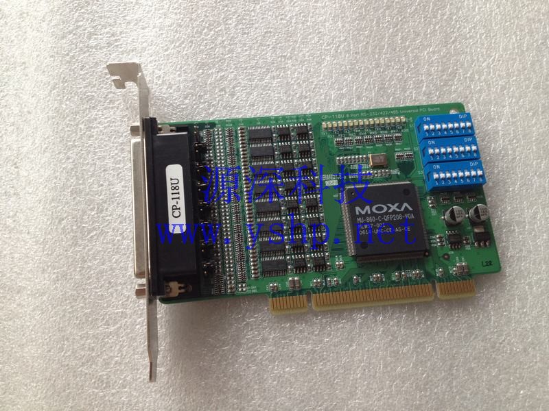 上海源深科技 Shanghai   MOXA CP-118U  Serial card  8 PORT RS232/422/485 UNIVERSAL PCI BOARD  高清图片