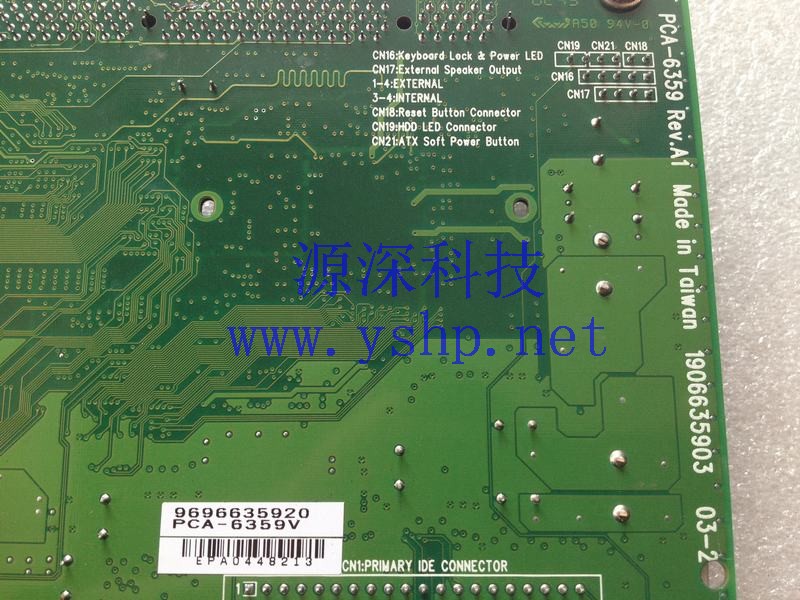 上海源深科技 Shanghai    Advantech Industrial  computer mainboard   PCA-6359V REV.A1 高清图片