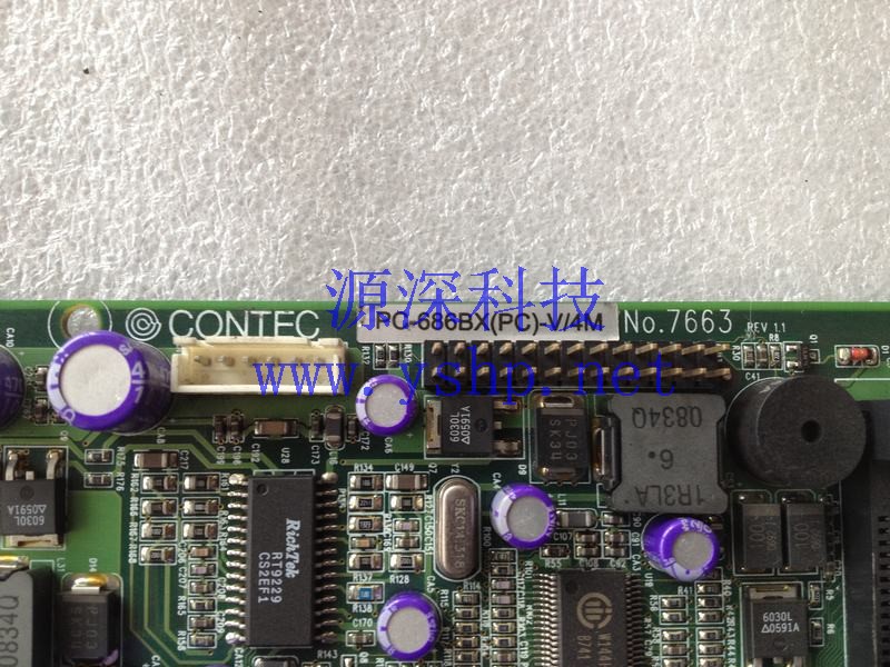 上海源深科技 Shanghai   Industrial Equipment  Industrial  computer mainboard   PC-686BX(PC)-V/4M NO.7663 高清图片