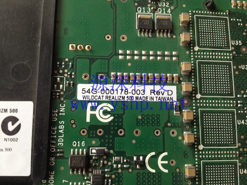 上海源深科技 Shanghai   3Dlabs Wildcat REALIZM 500 专业 Graphics Card   54G-000178-003 REV:D 高清图片