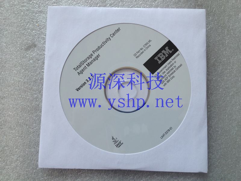 上海源深科技 IBM Totalstorage productivity center agent manager version 3.2.1 c76xlml lk4t-2378-01 高清图片
