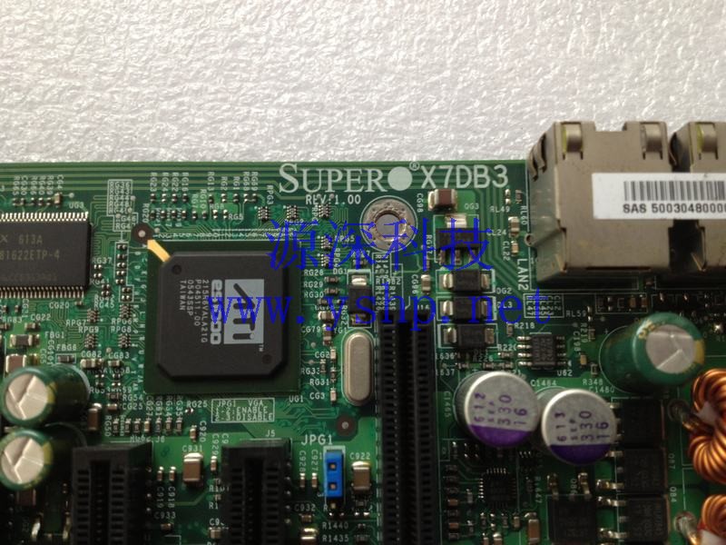 上海源深科技 Shanghai    SuperMicro mainboard  SUPER X7DB3 REV 1.0 双路771 带SAS功能  高清图片