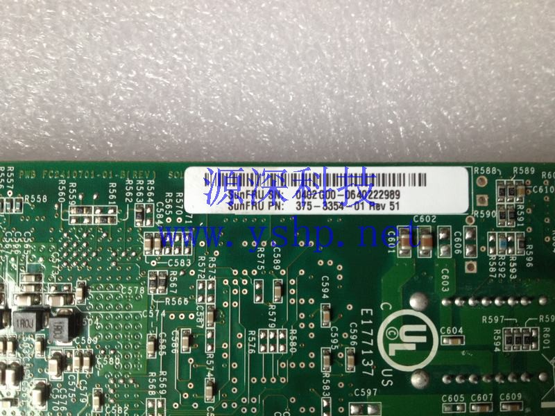 上海源深科技 Shanghai   SUN PCI-X 2.0 4Gb FC  HBA Card   375-3354-01 REV 51 高清图片