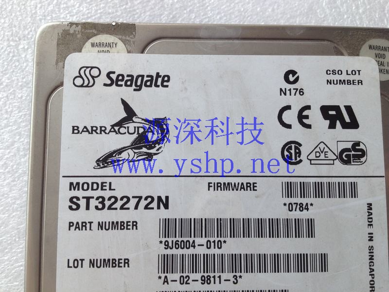 上海源深科技 Shanghai   希捷 ST32272N 9J6004-010 50 pin scsi Hard disk   高清图片