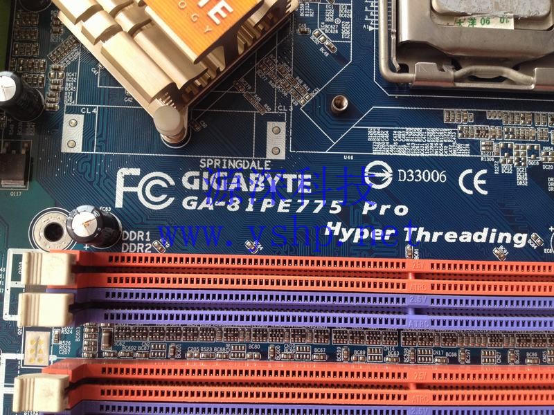 上海源深科技 Shanghai   DAYANG大洋 GIGABYTE mainboard GA-8IPE775 PRO 高清图片