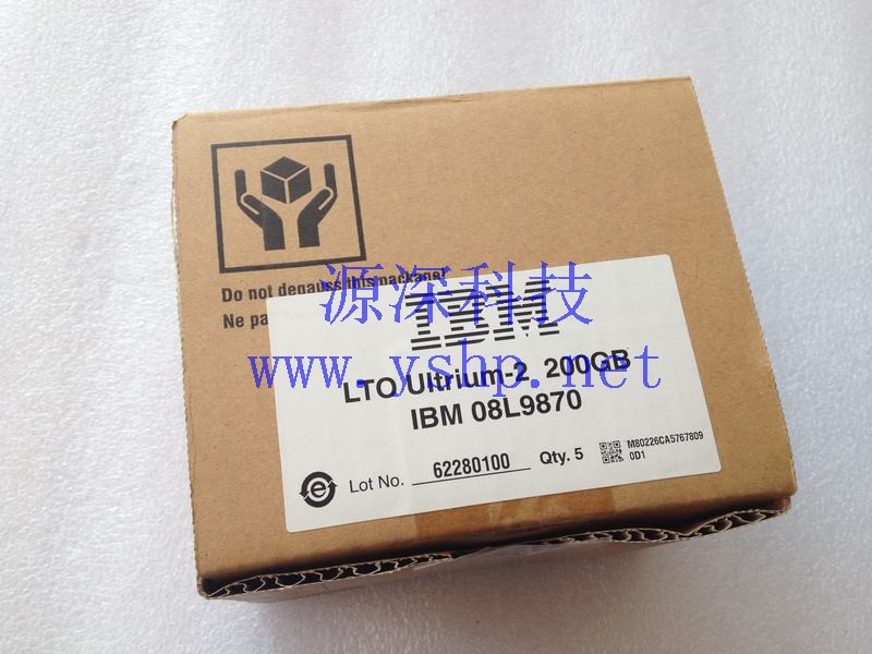 上海源深科技  NEW 盒装 IBM LTO Ultrium-2 200GB LTO2磁带 08L9870 高清图片