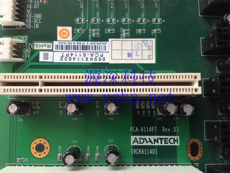 上海源深科技 Shanghai    Advantech Industrial  computer backplane  PCA-6114P7 REV.D3 高清图片