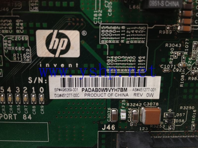 上海源深科技 Shanghai   HP ProLiant DL380G6   Server mainboard  496069-001 451277-001 高清图片