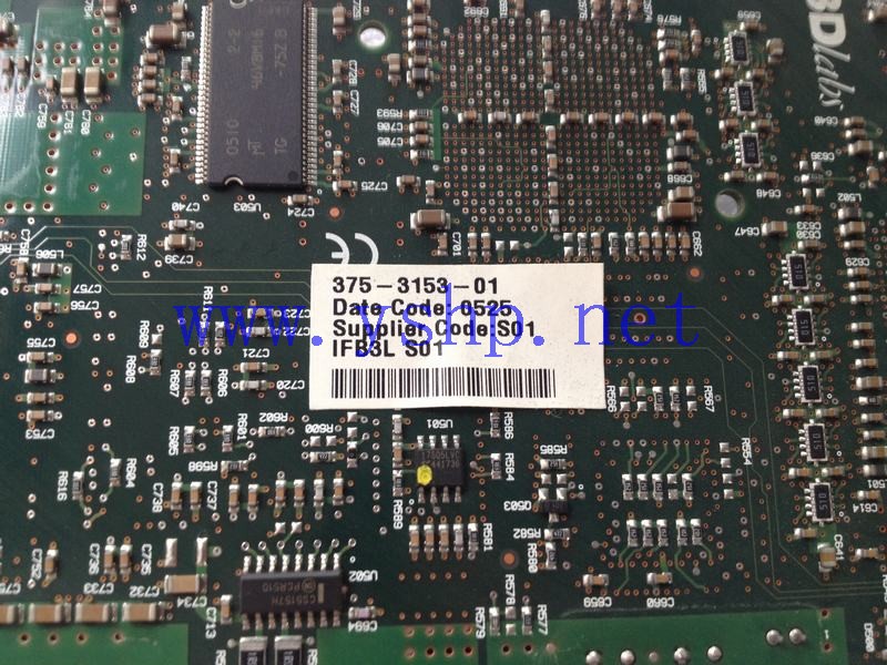上海源深科技 Shanghai   SUN XVR-600  Graphics Card   54-001047-001 REV D 375-3153-01 高清图片