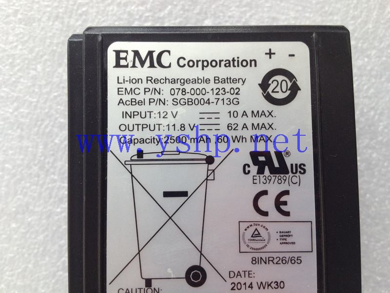 上海源深科技 Shanghai   EMC  battery   SGB004 078-000-123-02 078-000-123-00 SGB004-713G 高清图片