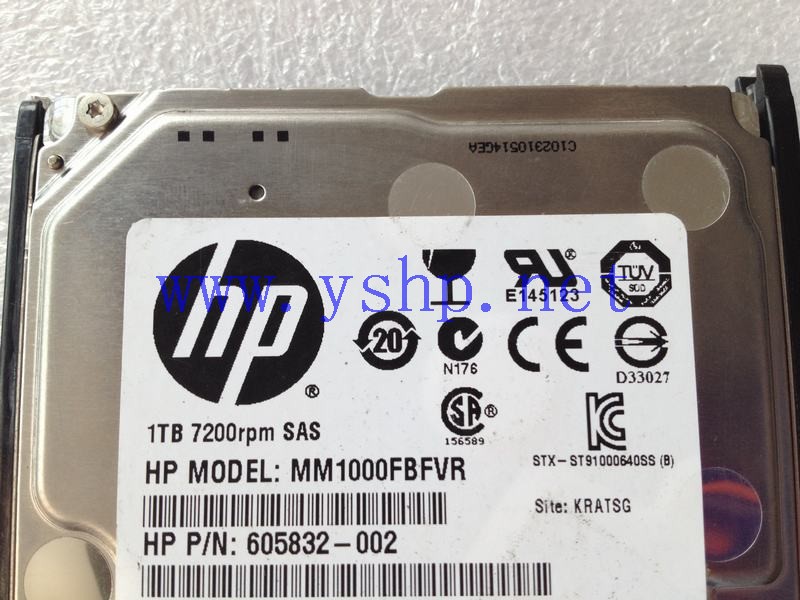 上海源深科技 Shanghai   HP 1TB SAS 6G DP 7.2K 2.5  Hard disk   MM1000FBFVR 606020-001 605832-002 高清图片