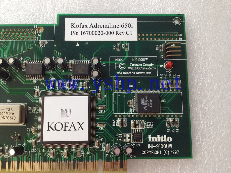 上海源深科技 Shanghai   KOFAX INITIO INI-9100UW Adrenaline 650i 16700020-000 REV.C1 高清图片