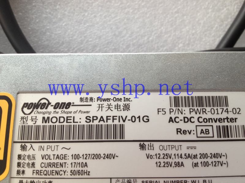 上海源深科技 Shanghai   F5网络设备  Server Power Supply   SPAFFIV-01G PWR-0174-02 高清图片