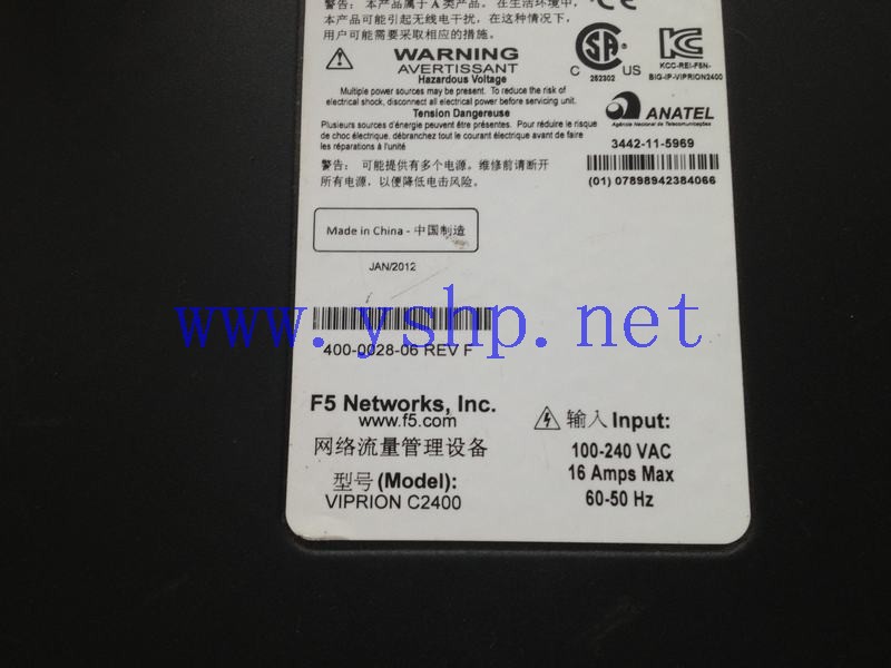 上海源深科技 Shanghai   F5 VIPRION C2400 B2100 负载均衡  Computer   高清图片