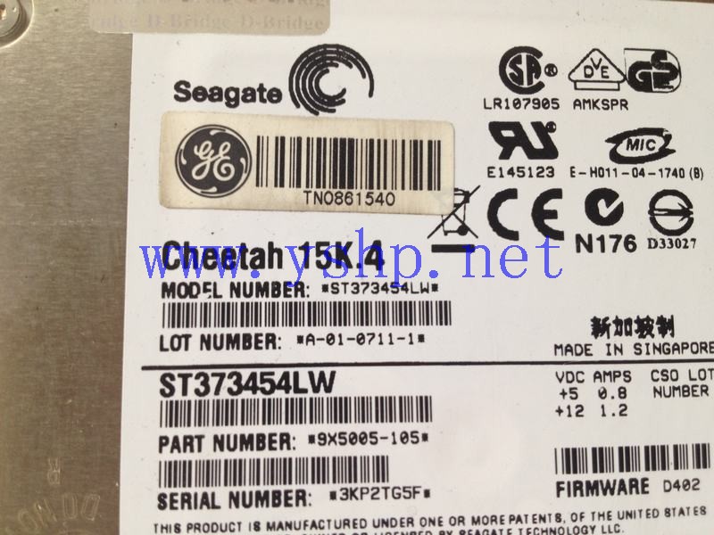 上海源深科技 Shanghai   希捷 73G 15K 68 pin SCSI Hard disk   ST373454LW 高清图片