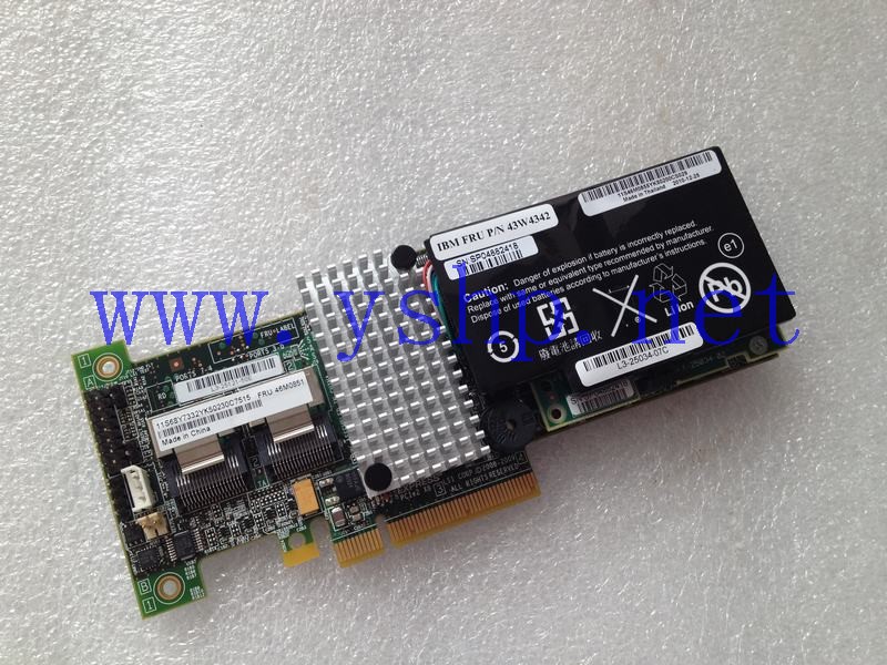 上海源深科技 Shanghai   IBM X3650 M3 ServerSAS Raid card M5015 6GB 46M0851 68Y7332 46M0855 高清图片